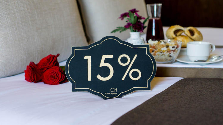 Enjoy a 15% discount on your booking
